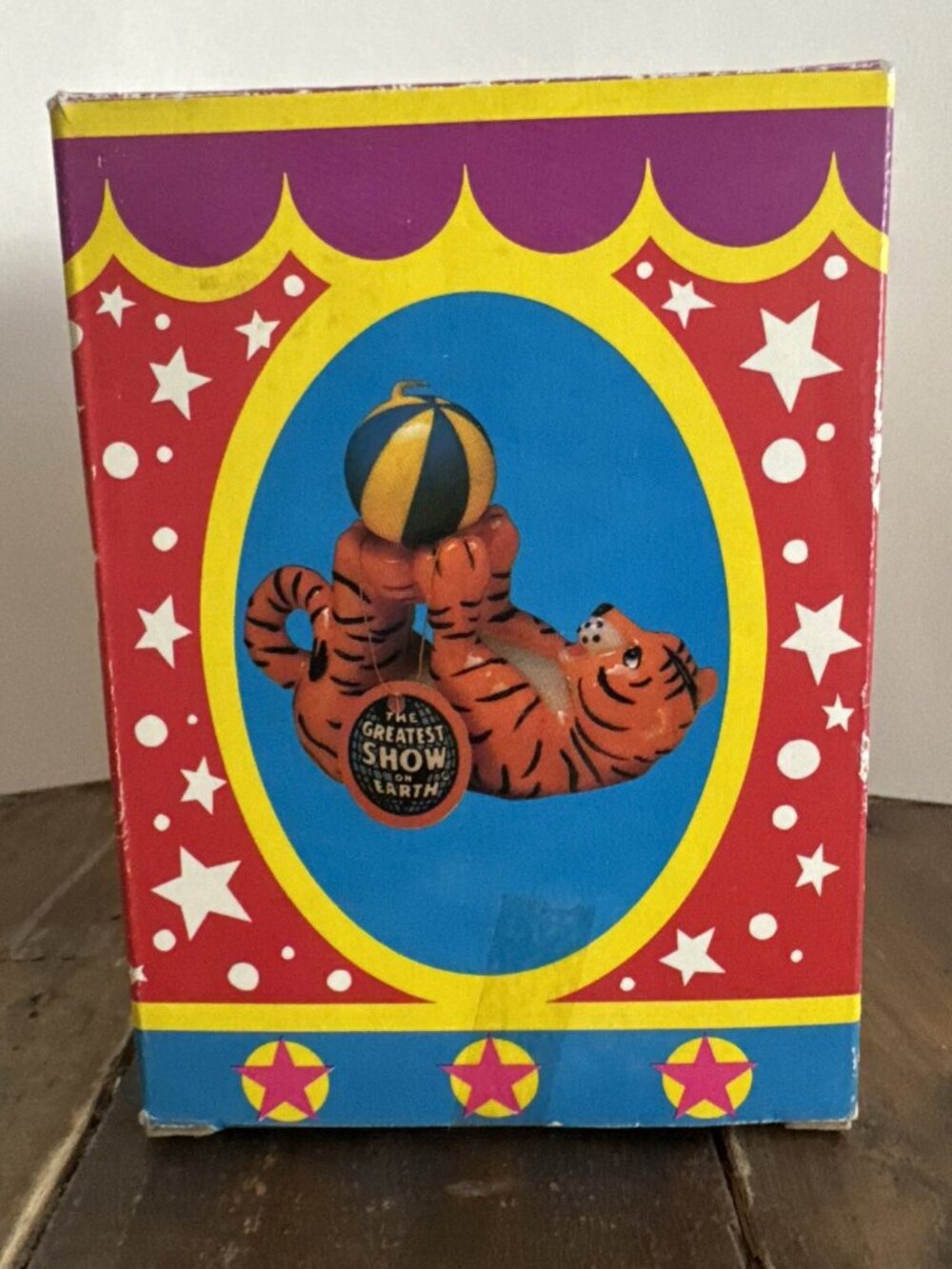 Vintage 1987 Ringling Bros Circus Tiger Candle New In Box